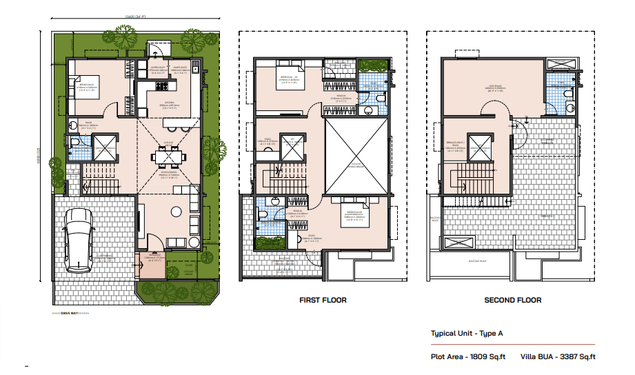 soulace by modern spaaces floor plan 1809 Sq.ft